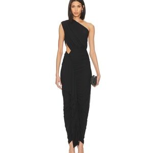 Superdown Juliet Midi Dress Cocktail Black Dress